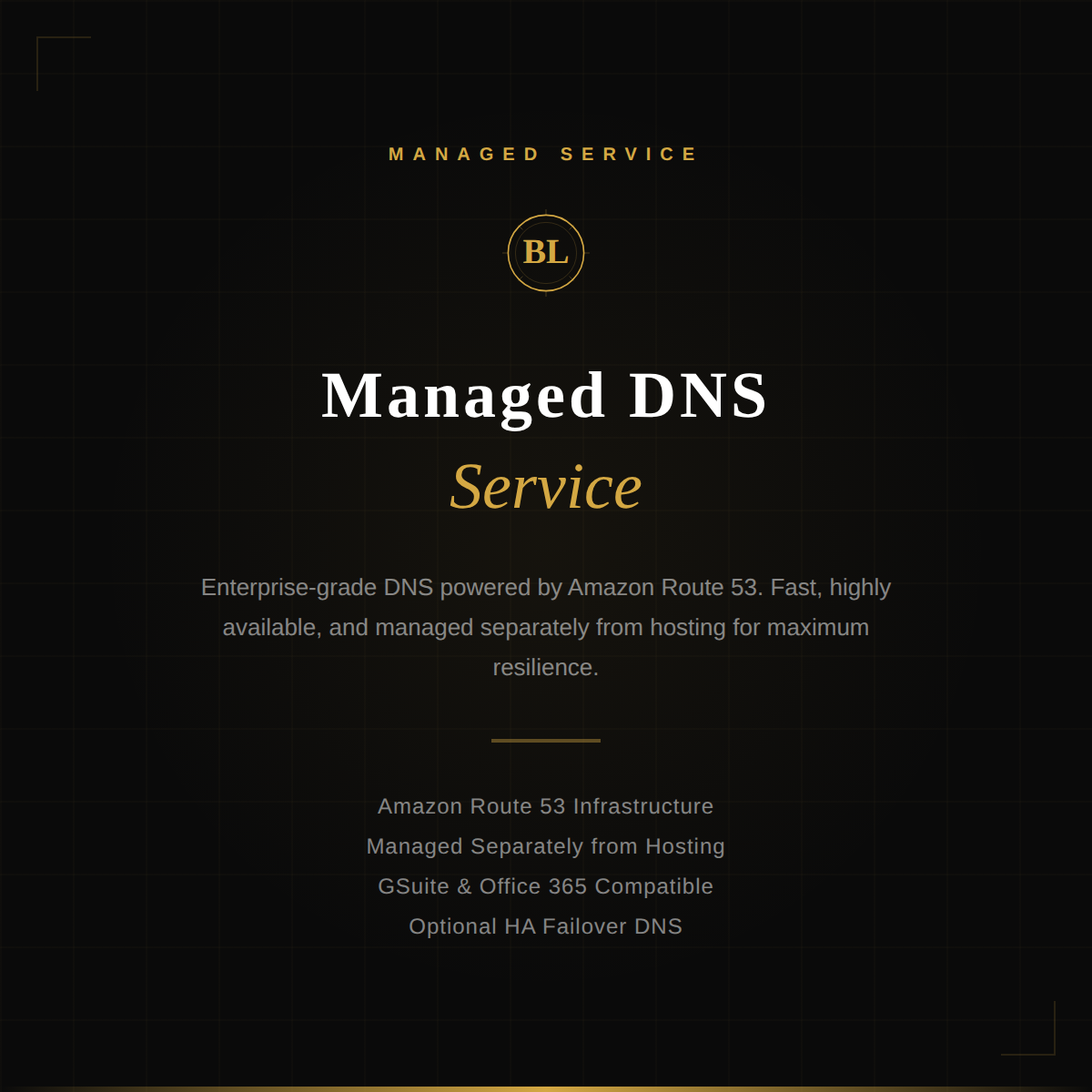 Amazon Route 53 powered managed DNS service dashboard interface