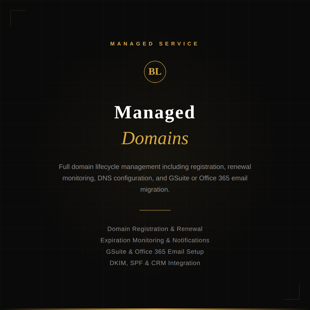 Digital agency managing client domain name registrations on a dashboard