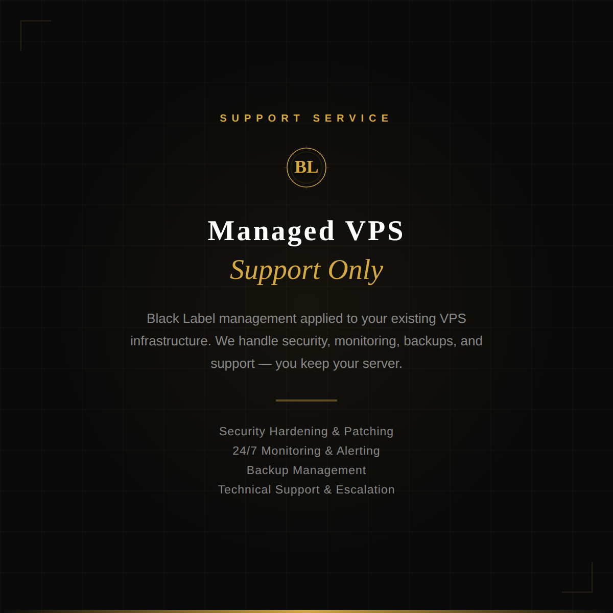 Australian managed VPS support service for third-party virtual private servers
