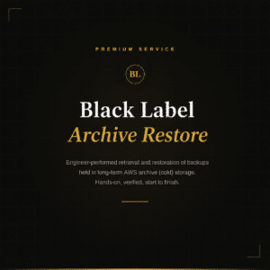 AWS archive restore service for long-term managed hosting backups Australia
